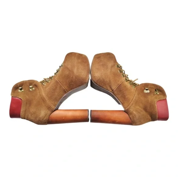 Jeffrey Campbell Everest Platform Bootie Workboot - Picture 4 of 8
